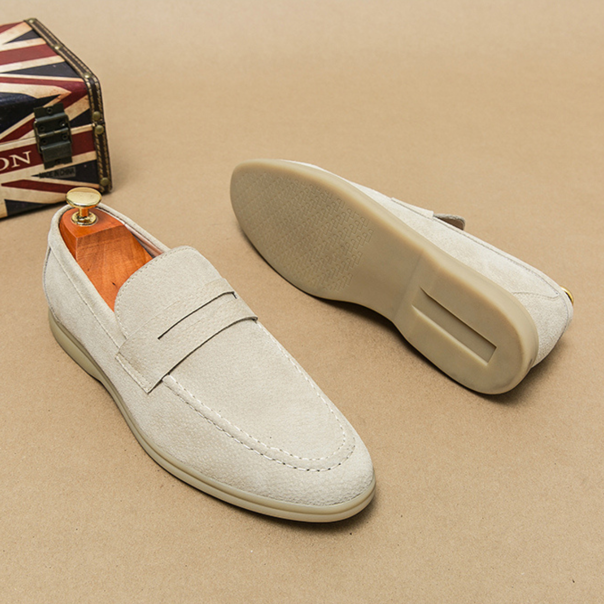 The Daylesford Men’s Classic Slip On Suede Loafers