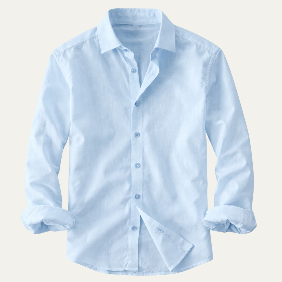 The Woodhall Men’s Linen Italian Style Casual Button Up Shirt