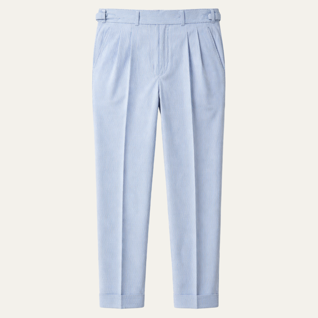 The Cattolica Men’s Elegant High Waist Pleated Suit Pants