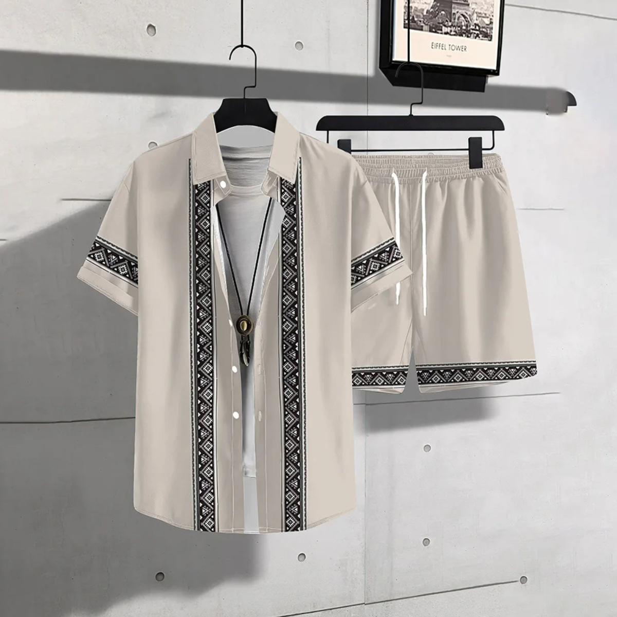 The Meadowford Ridge Men’s Lightweight Print Set – Shirt & Short