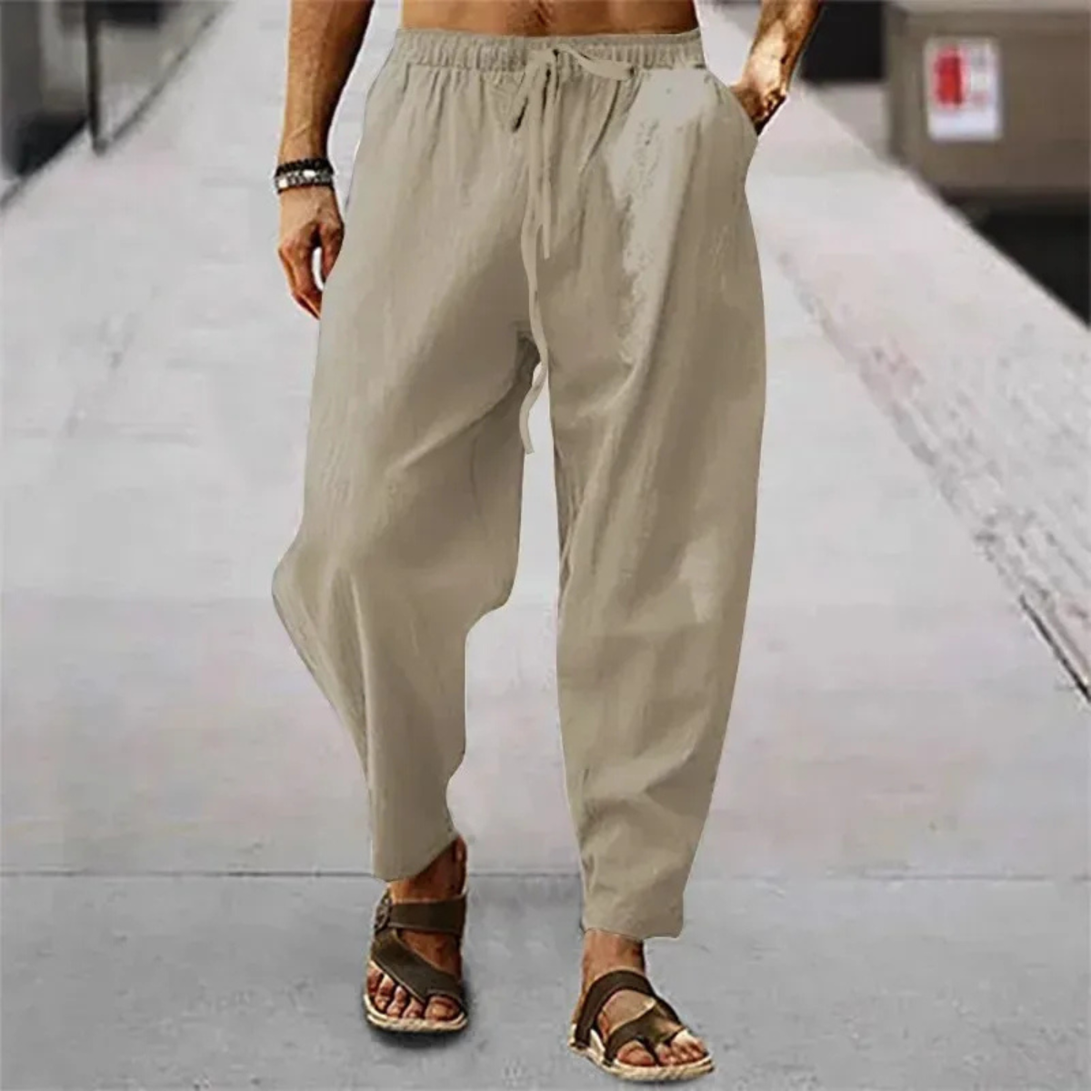 The Faircrest Ridge Men’s Cotton Wide Leg Casual Pants