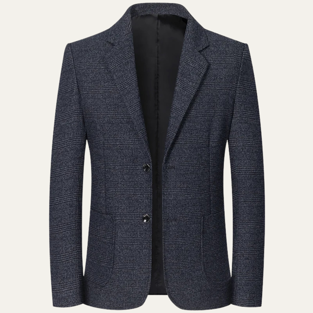 The Sarentino Men’s Vintage Checkered Plaid Blazer - Wedding Guest