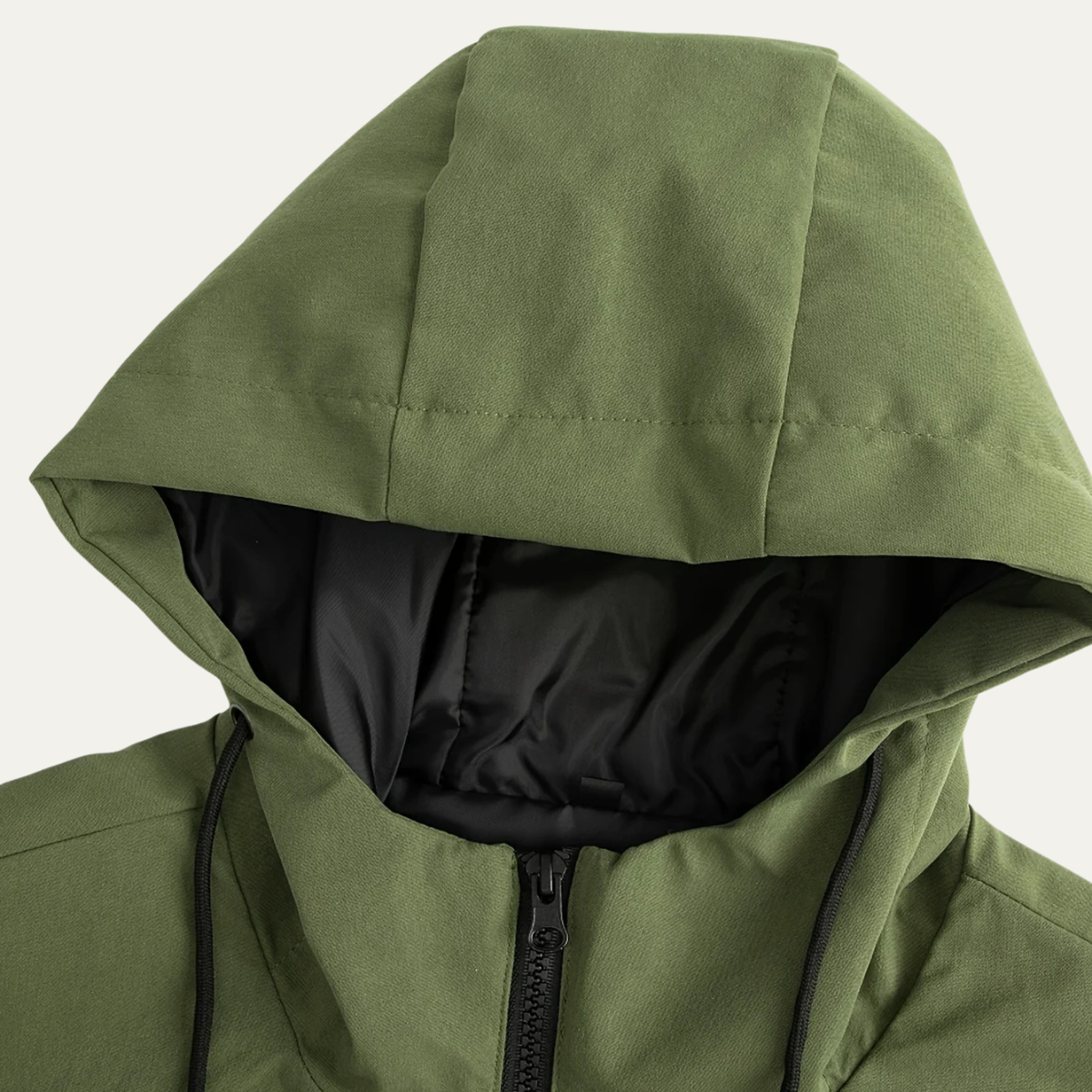 Men's Waterproof Long Rain Jacket – Windproof Hooded Casual Coat