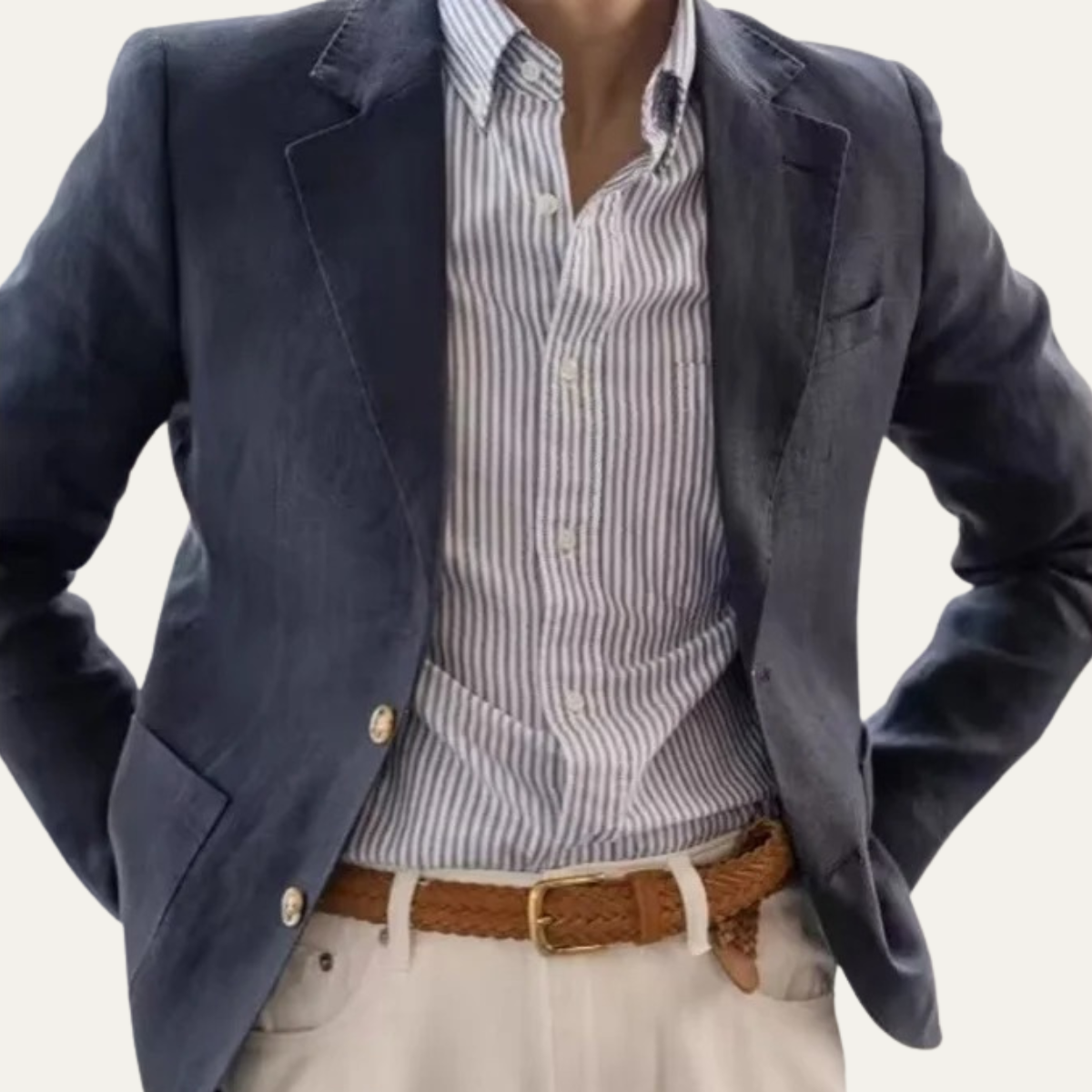 The Petaluma Men’s Old Money Linen Blazer