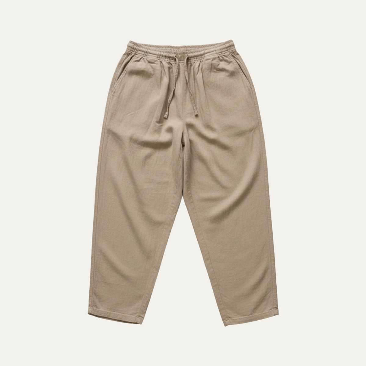 The Meadowwater Men’s Loose Fit Cotton Linen Drawstring Pants