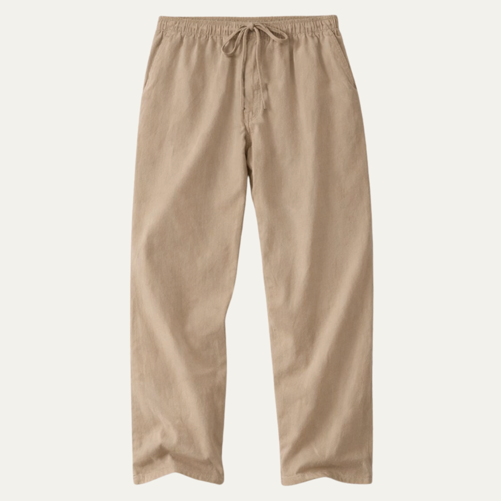 The Cedarhill Men’s Soft Linen Wide Leg Casual Pants