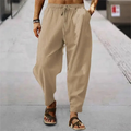 The Cedarhill Men’s Soft Linen Wide Leg Casual Pants