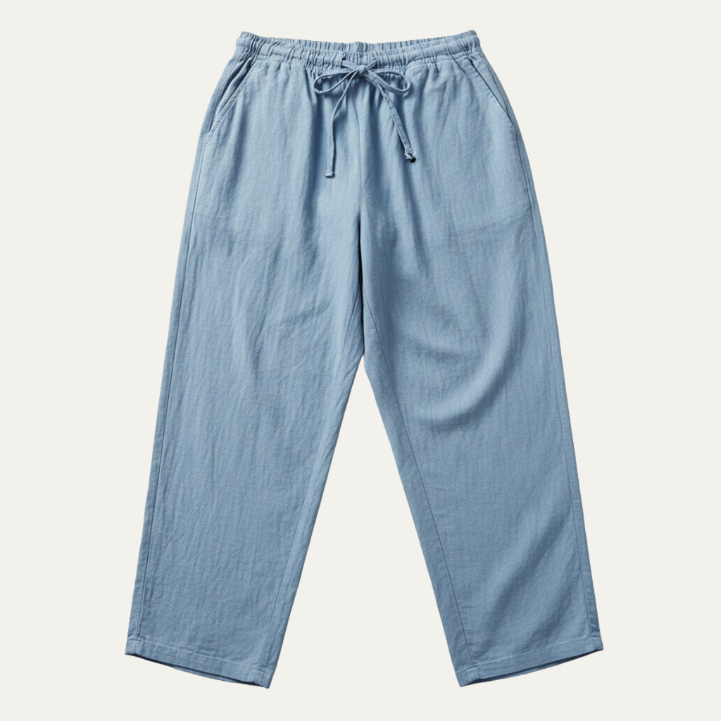 The Meadowwater Men’s Loose Fit Cotton Linen Drawstring Pants