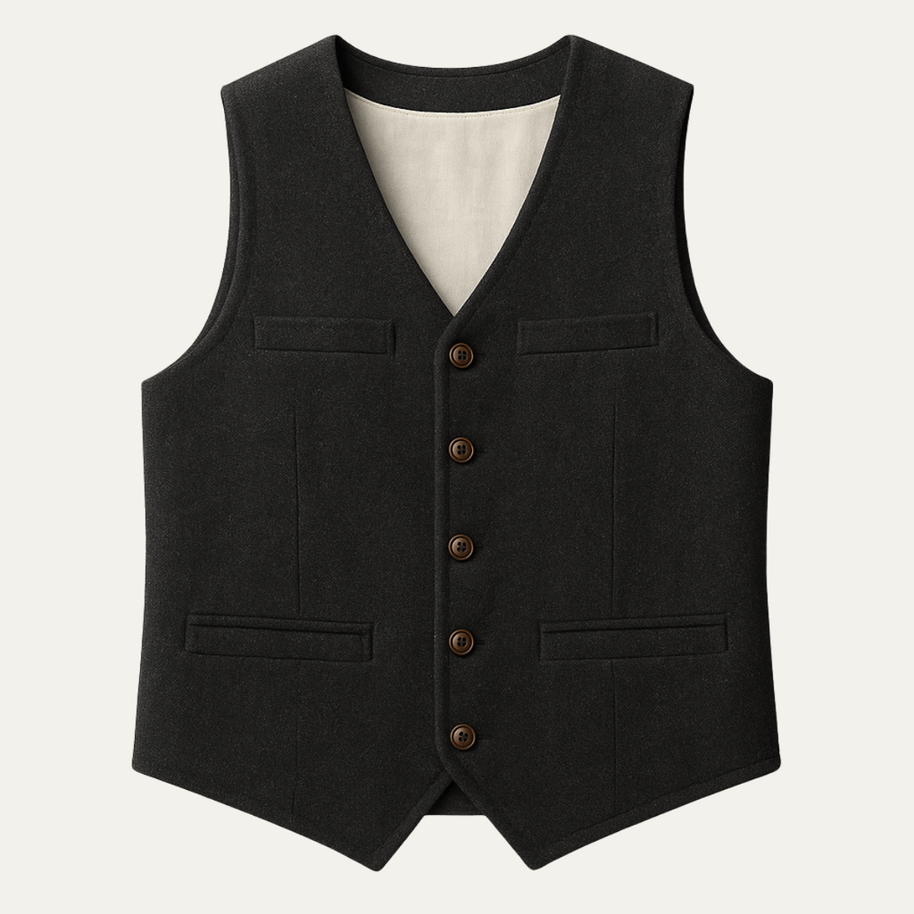 Men’s Vintage Button Up Sweater Vest