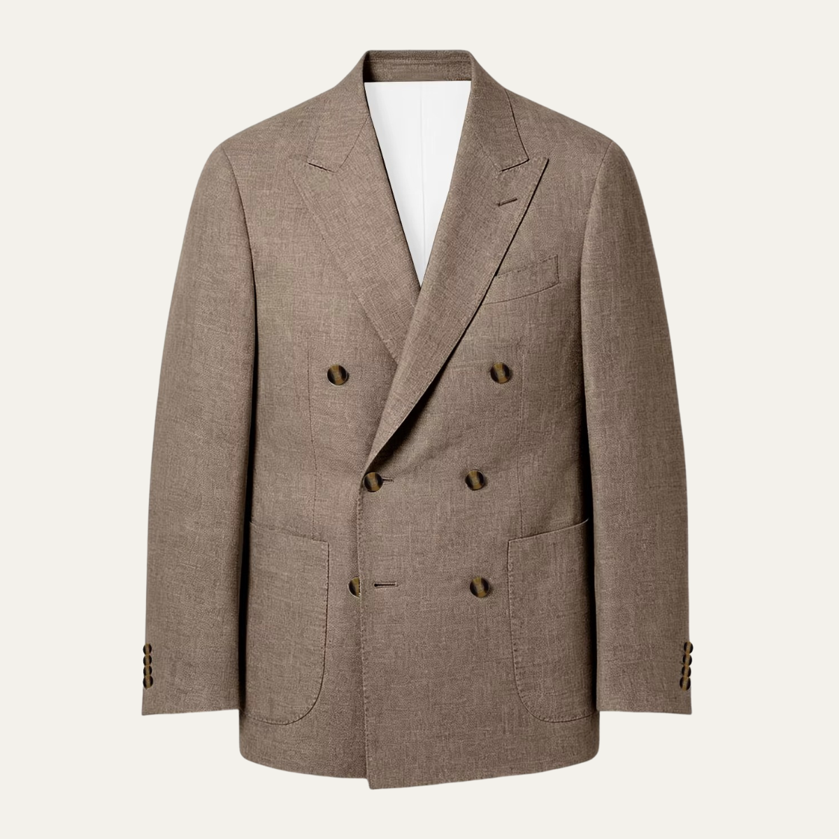 The Brixton Men’s Double Breasted Linen Blazer