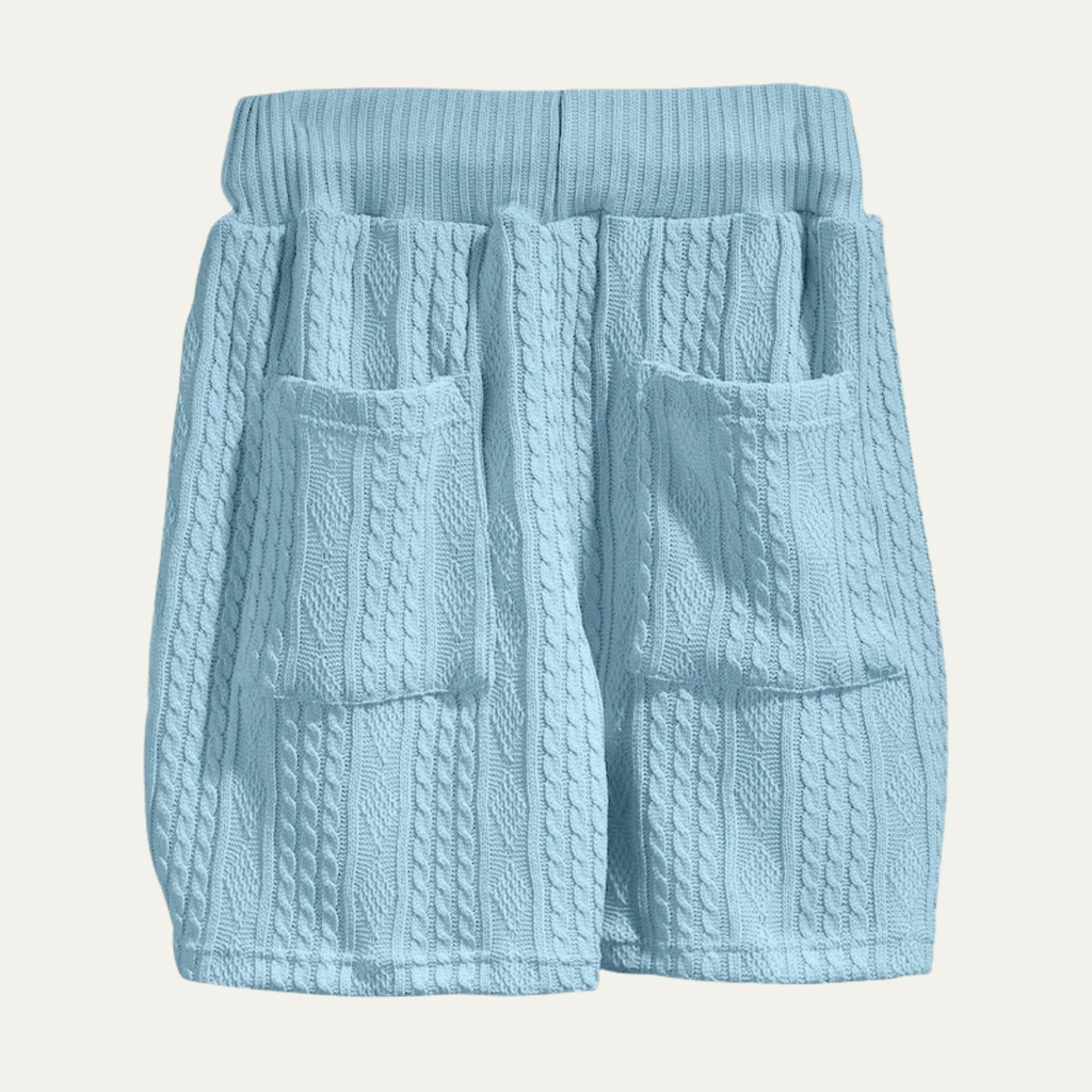The Redwood Park Men’s Light Summer Knitted Set – Polo Shirt & Short