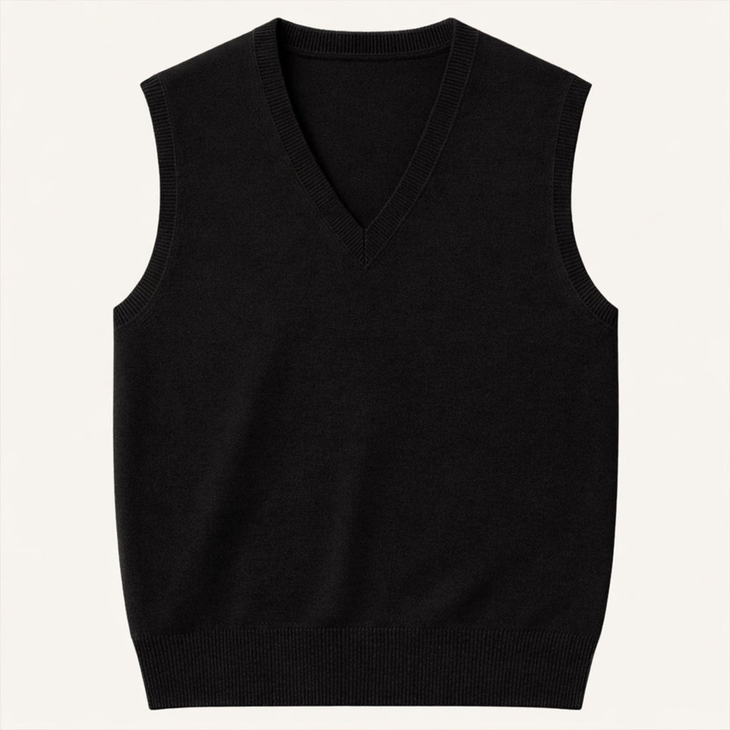 The Riverdale Men’s V Neck Sleeveless Knit Sweater Vest for Layered Look