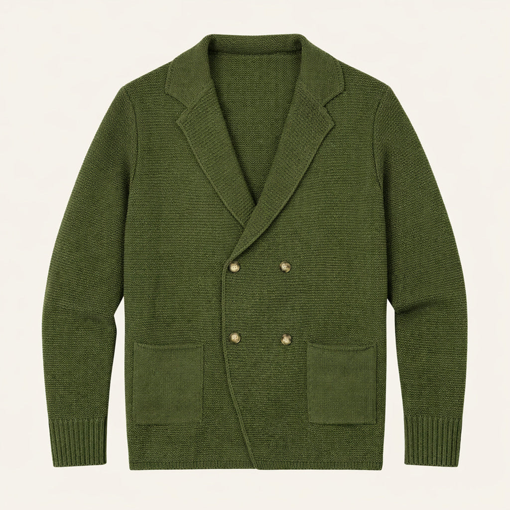 The Pisa Men’s Smart Casual Double Breasted Knit Cardigan