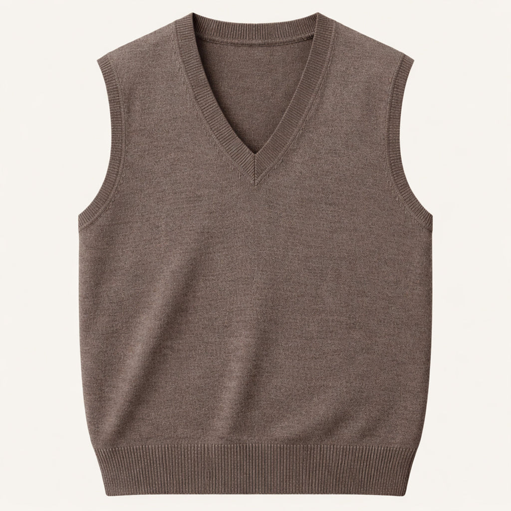 The Riverdale Men’s V Neck Sleeveless Knit Sweater Vest for Layered Look