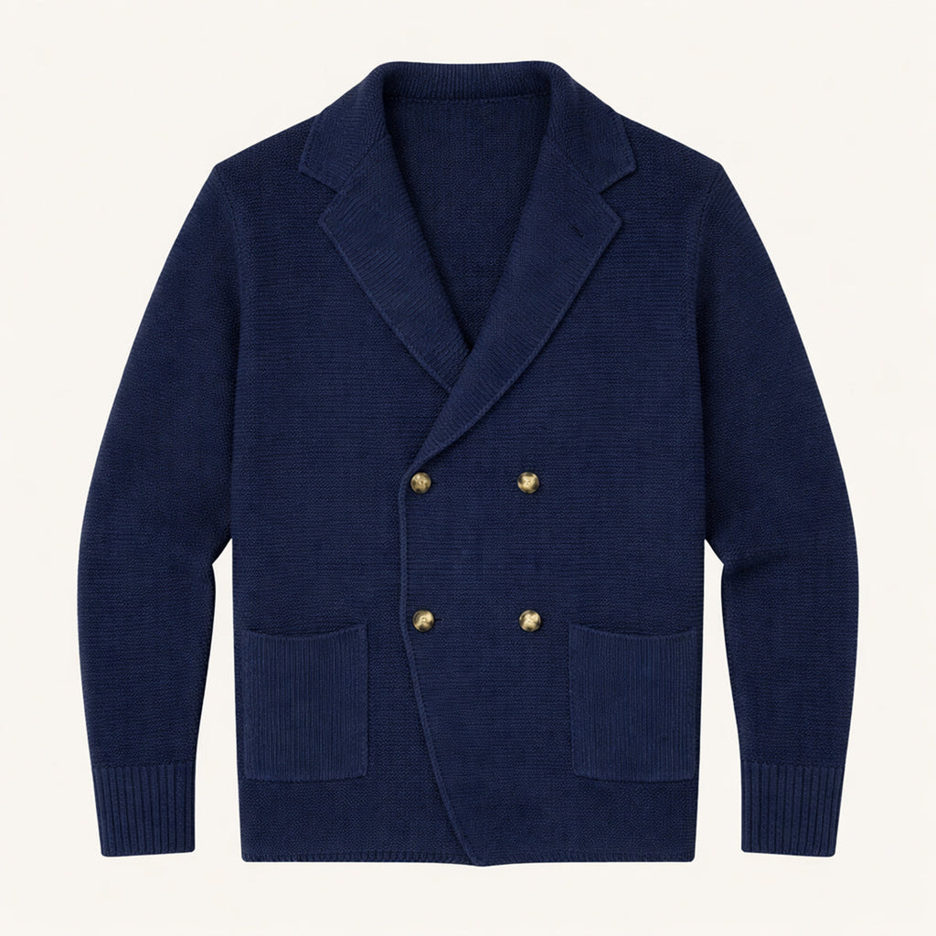 The Pisa Men’s Smart Casual Double Breasted Knit Cardigan