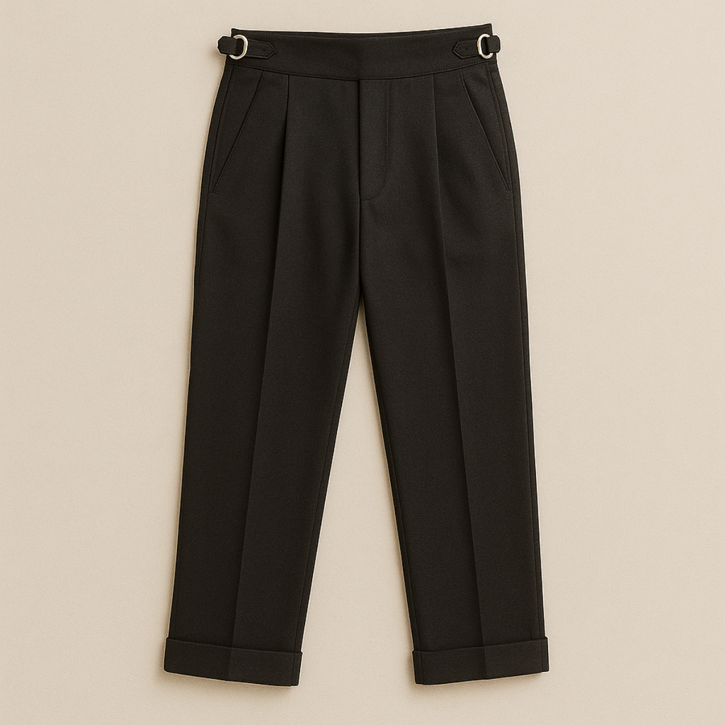 The Hensley Pleated Pants – High Waist Wool Pants for Men