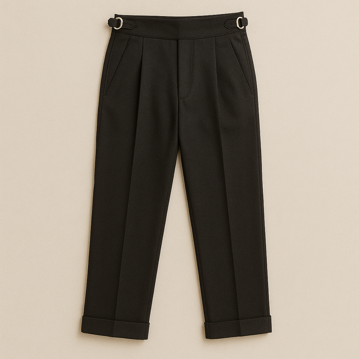 The Hensley Pleated Pants – High Waist Wool Pants for Men