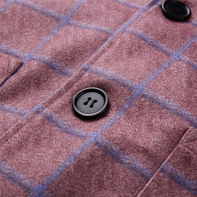 The Garda Porto Men’s Checked Double Breasted Plaid Blazer