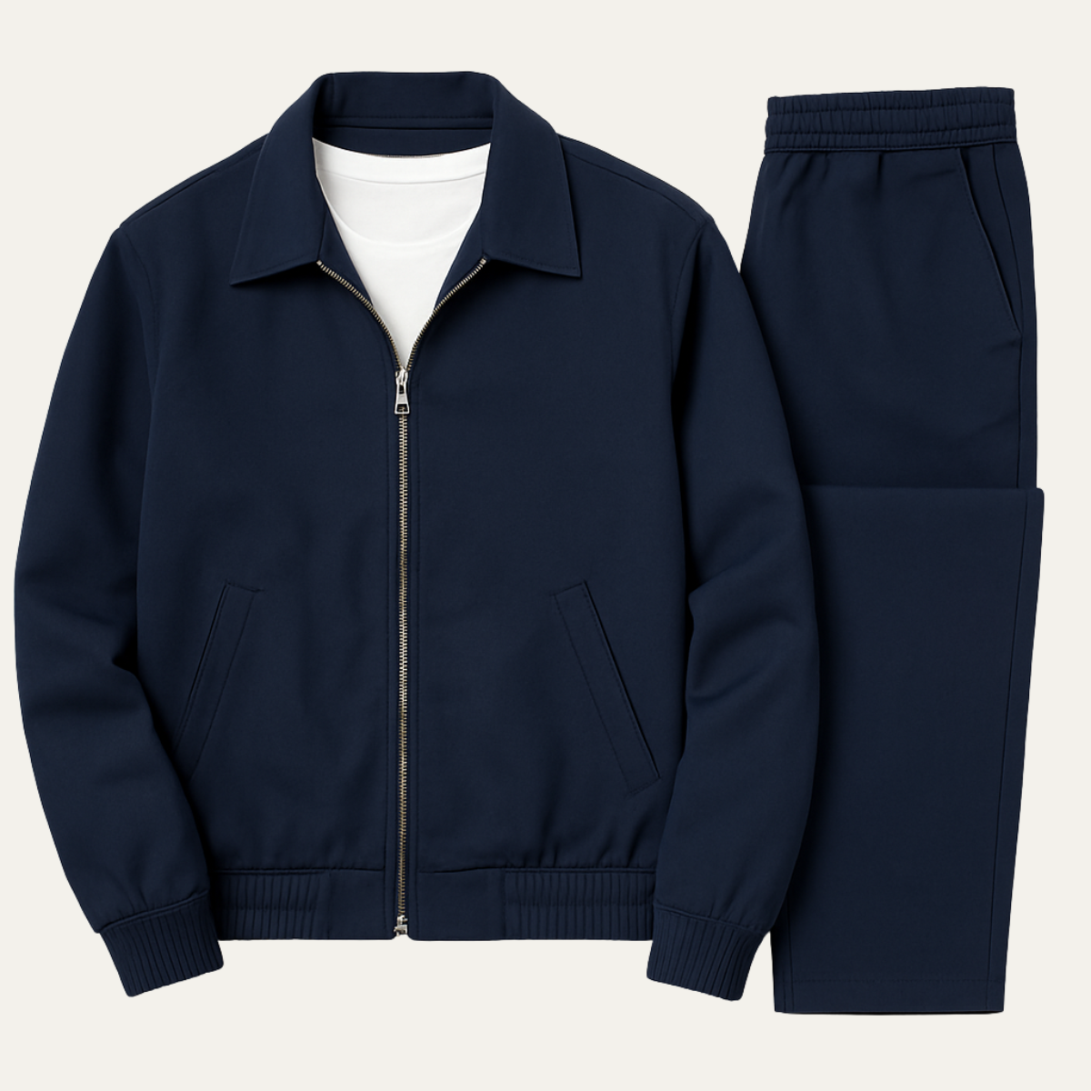 The Napoli Men’s Navy Blue Co Ord Set – Lightweight Jacket & Pants