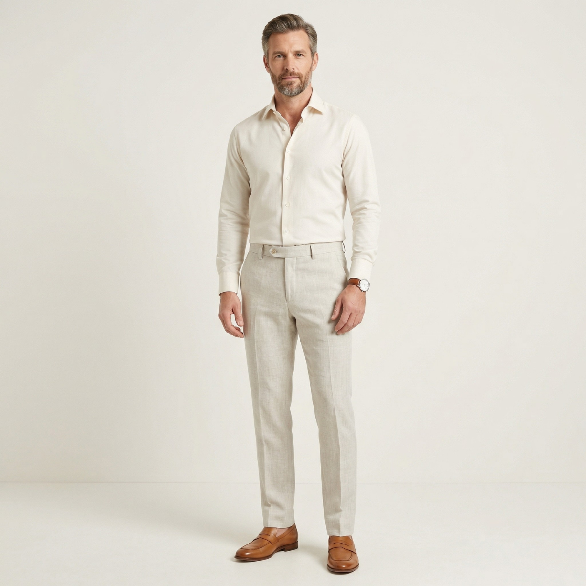 The Broome Men’s Lightweight Linen Blend Dress Pants