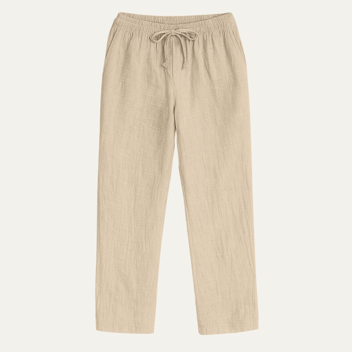 The Circular Quay Men’s Casual Elastic Waist Loose Fit Linen Pants