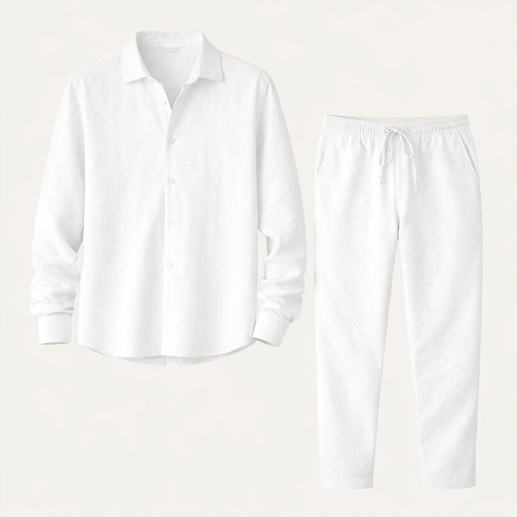 The Glenwood Hill Men’s Linen Summer Set – Shirt and Pants