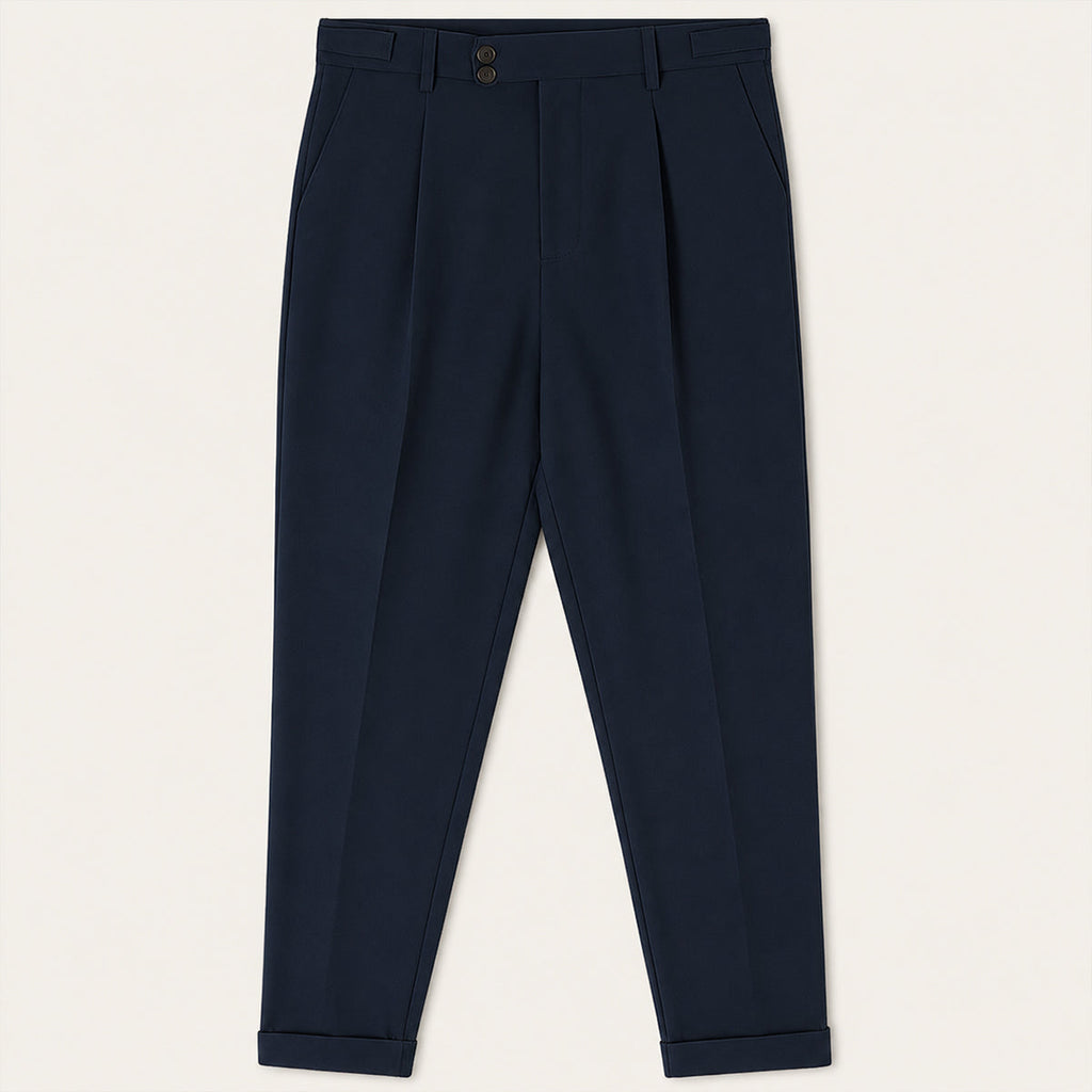 The Dromana Men’s Tailored Smart Slim Fit Pleated Dress Pants