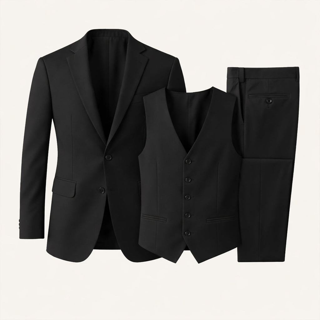 The Silverwood Men’s 3 Piece Slim Fit Suit – Elegant Blazer, Waistcoat & Pants Set