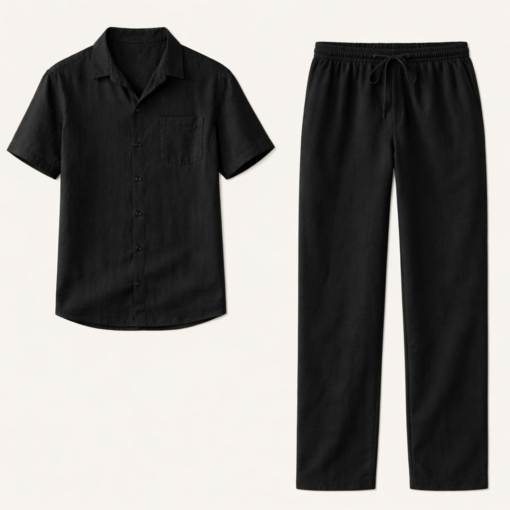 The Westminster Men’s Casual Linen Beach Set – Shirt & Pants