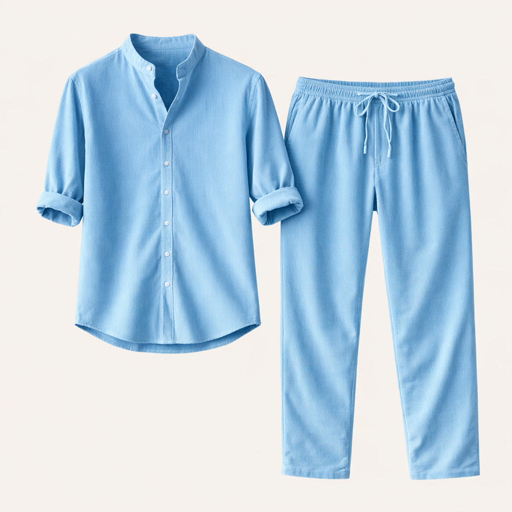 The Marble Arch  Men’s Summer Casual Set – Shirt & Pants