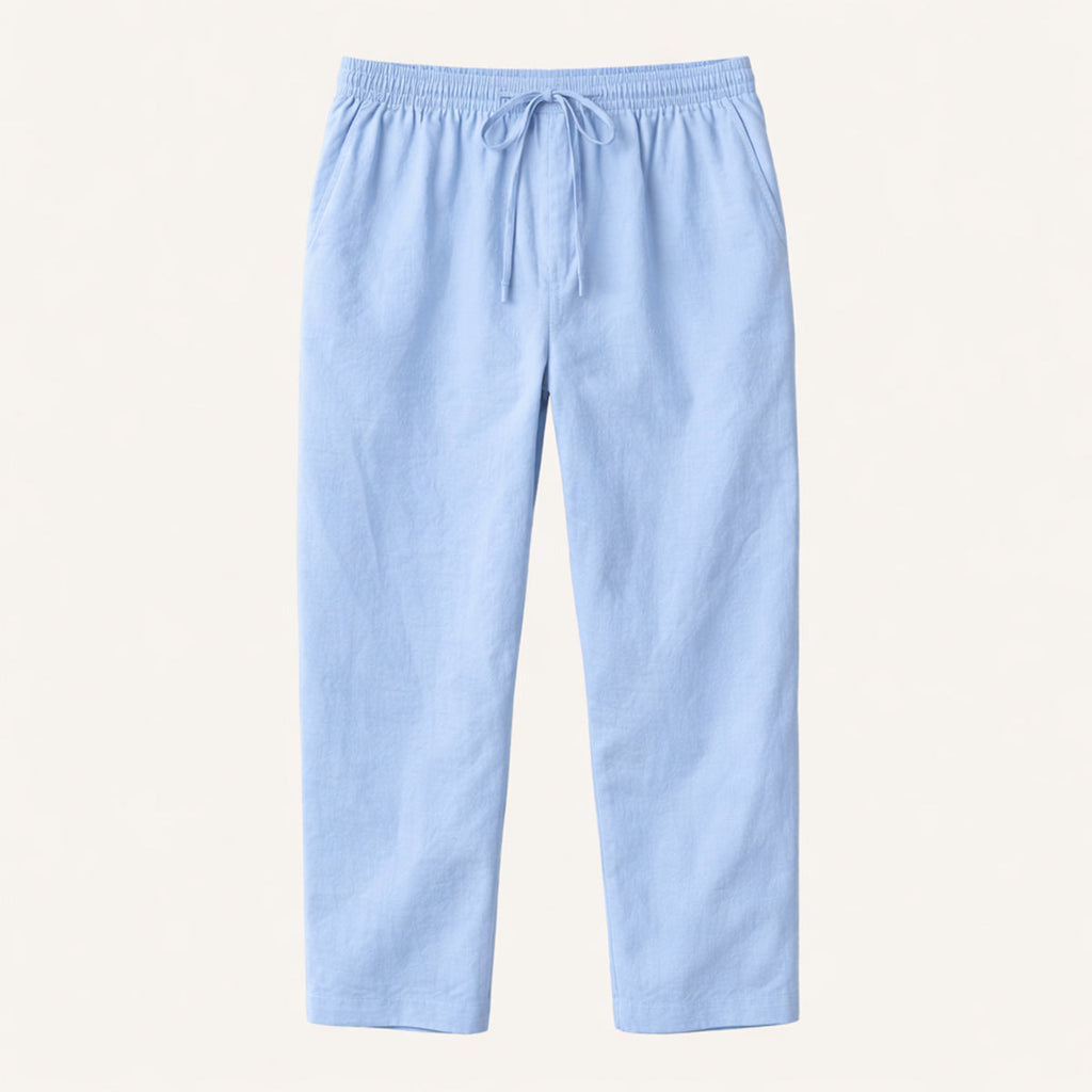 The Meadowgate Men’s Lightweight Breathable Drawstring  Cotton Linen Pants