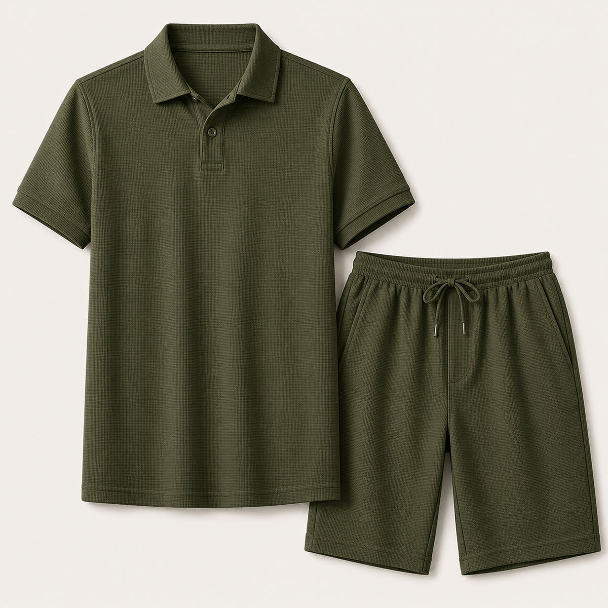 The Ashwood Creek Men’s Casual Co Ord Set –  Shirt & Shorts