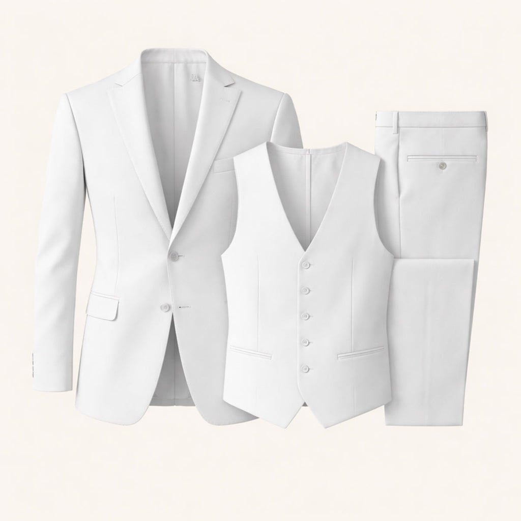 The Silverwood Men’s 3 Piece Slim Fit Suit – Elegant Blazer, Waistcoat & Pants Set