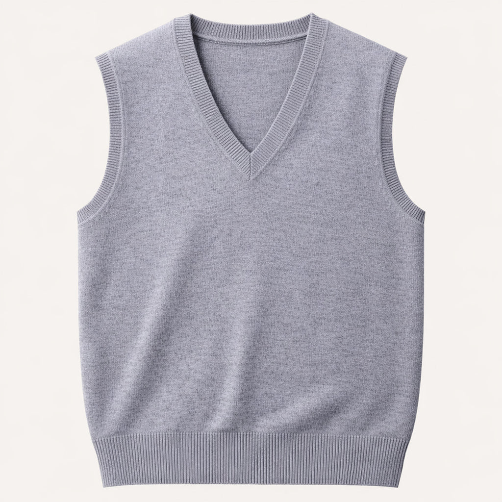The Riverdale Men’s V Neck Sleeveless Knit Sweater Vest for Layered Look