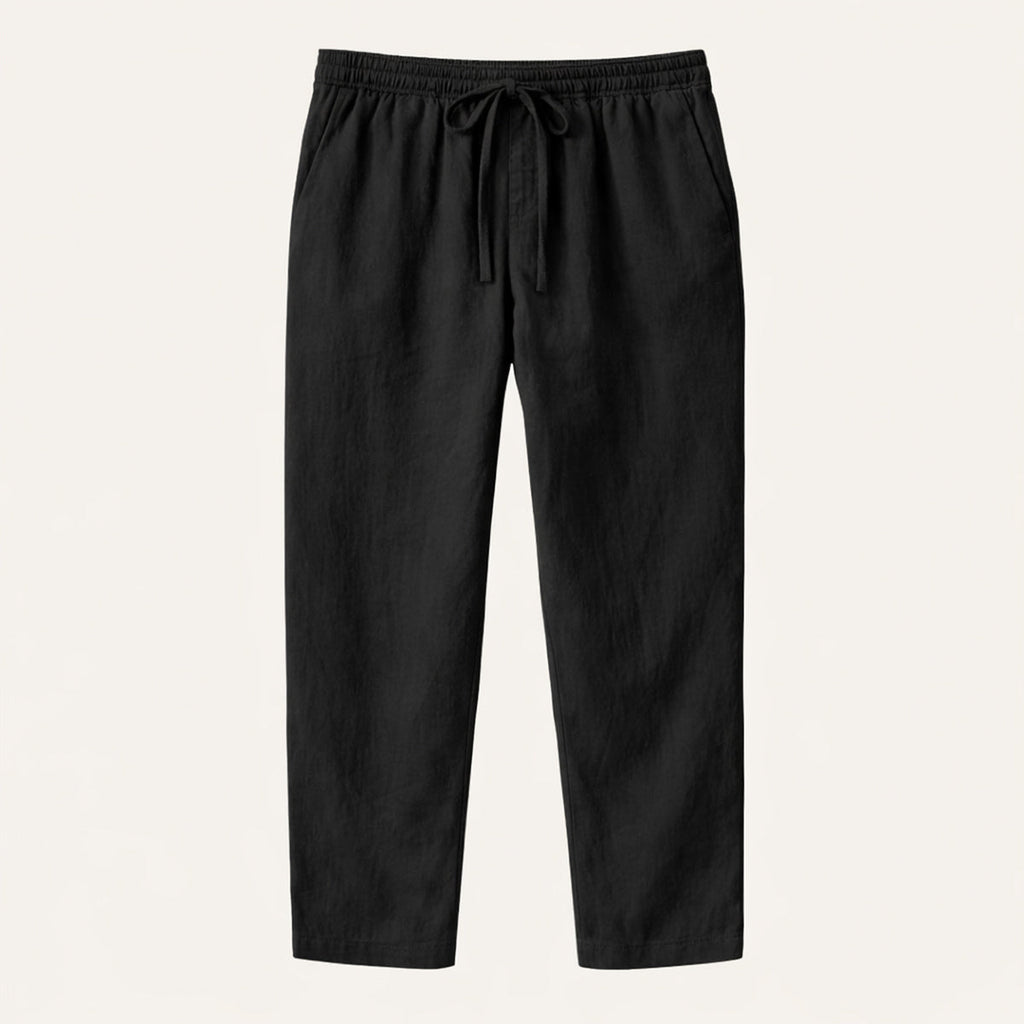 The Meadowgate Men’s Lightweight Breathable Drawstring  Cotton Linen Pants