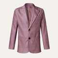 The Garda Porto Men’s Checked Double Breasted Plaid Blazer