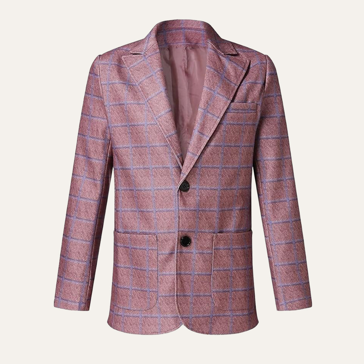 The Garda Porto Men’s Checked Double Breasted Plaid Blazer