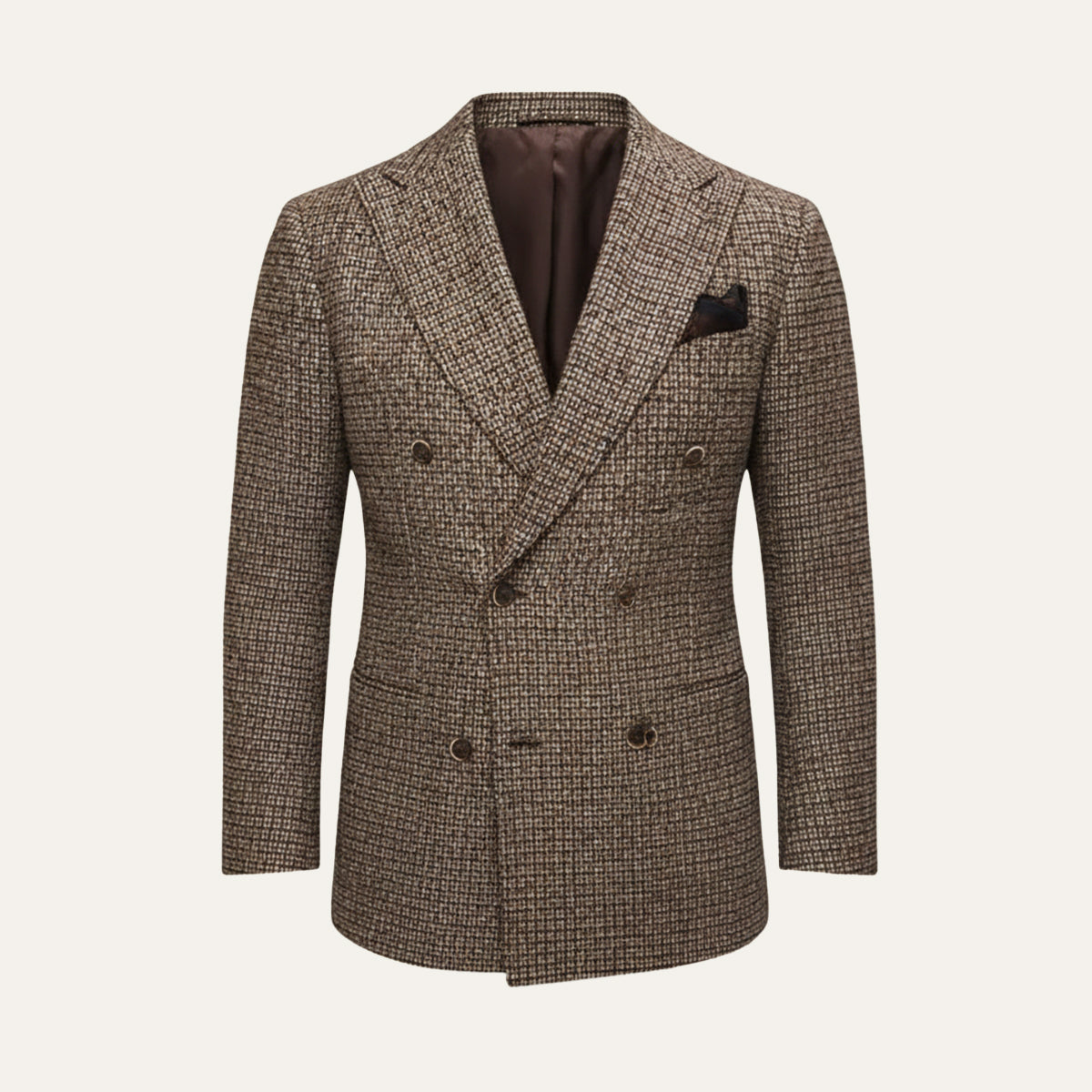 Men’s Checked Double Breasted Plaid Blazer - Wedding Guest