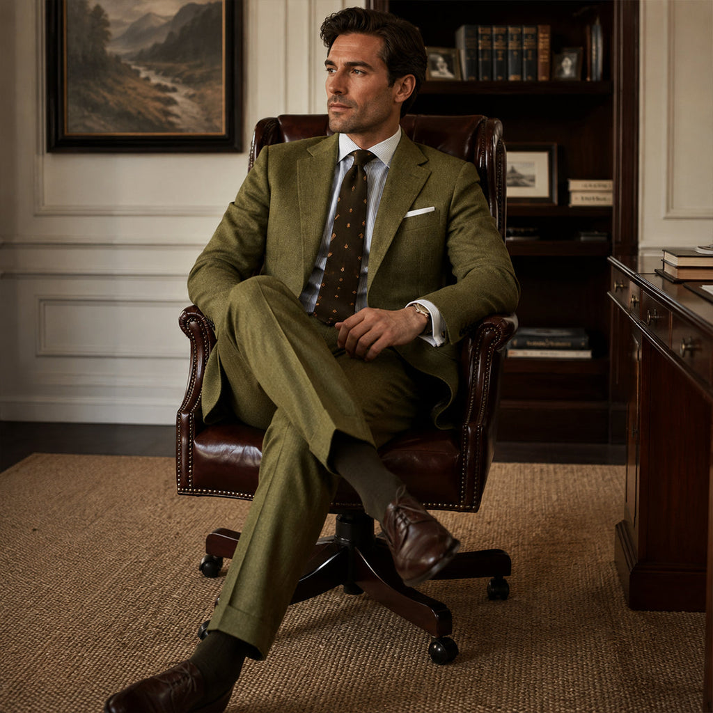 The Sheffield Men’s Slim Fit Set – Two Piece Business Wedding Suit
