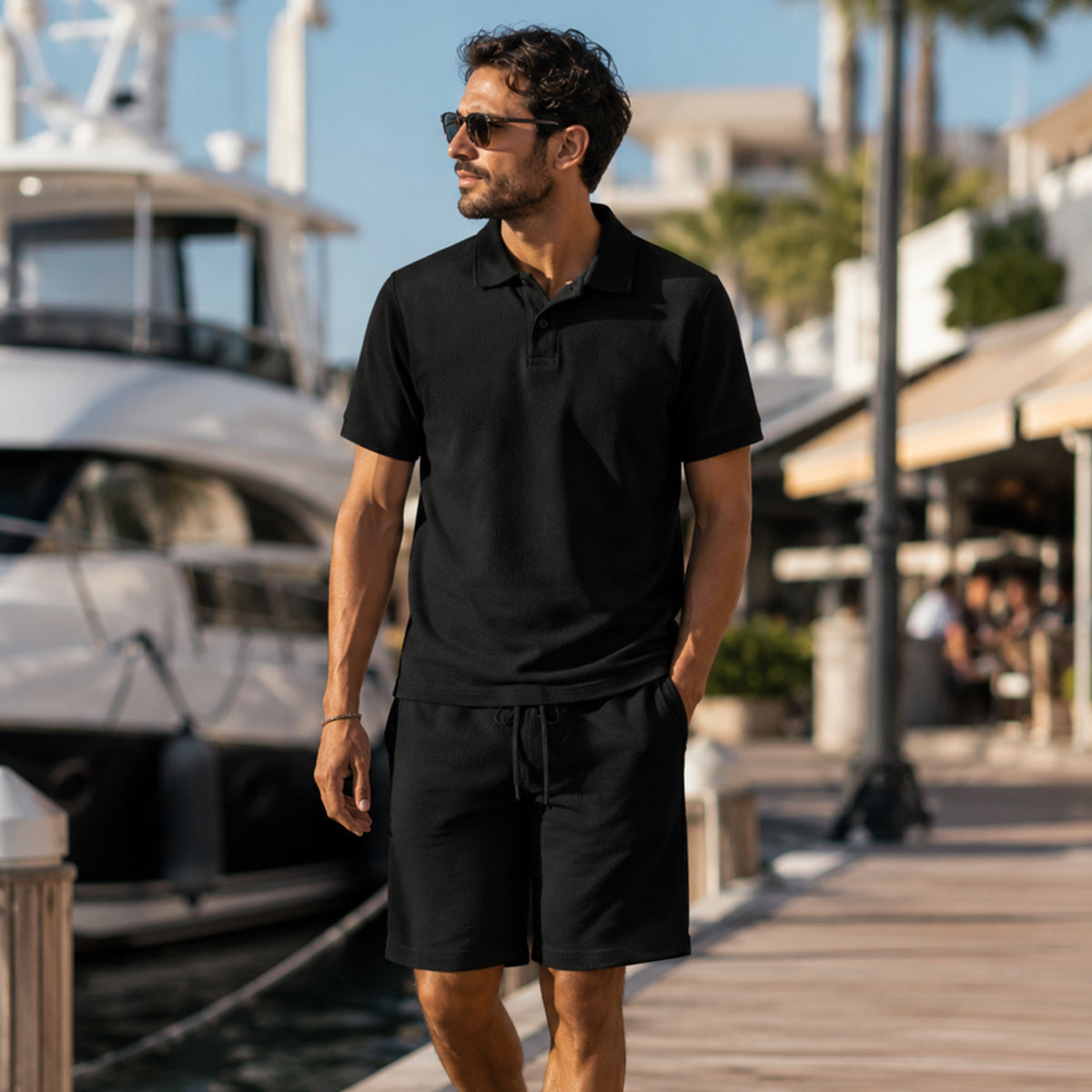 The Ashwood Creek Men’s Casual Co Ord Set –  Shirt & Shorts