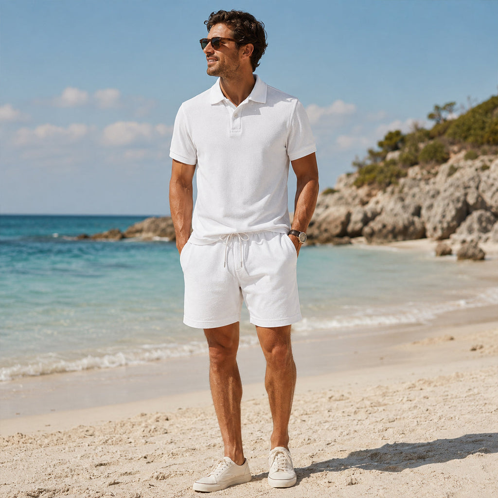 The Ashwood Creek Men’s Casual Co Ord Set –  Shirt & Shorts