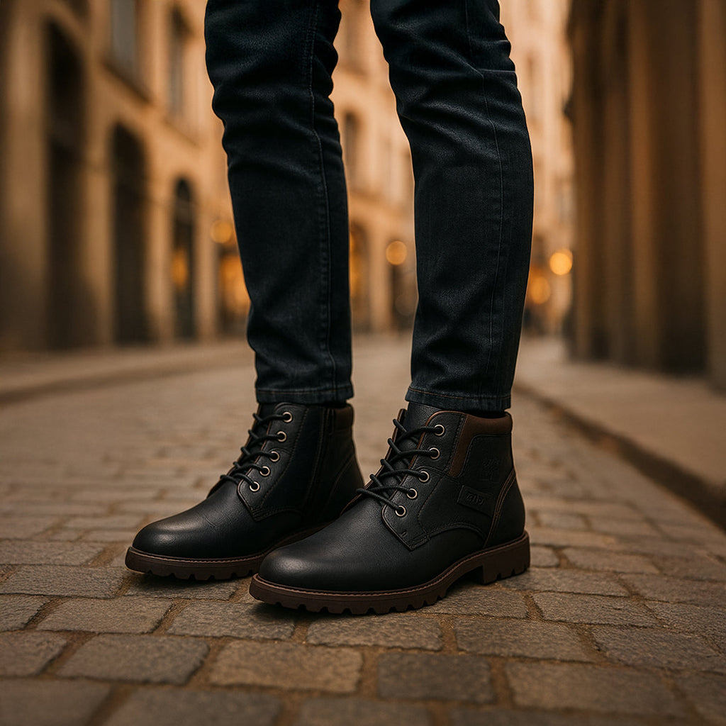 The Oakshade Men’s Military Combat Leather Boots