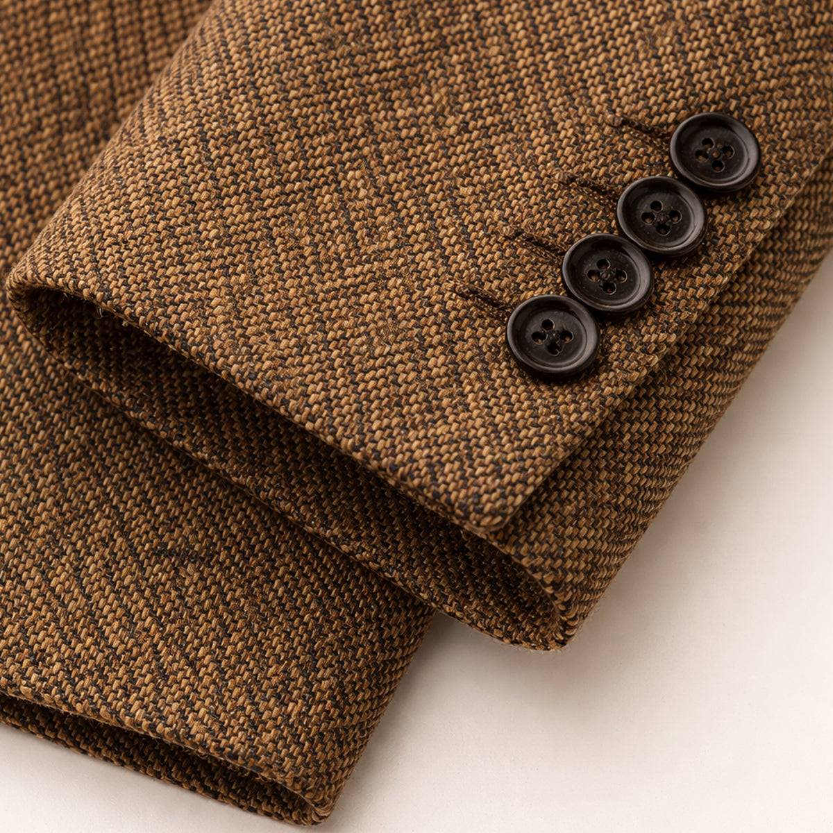 Men’s Classic Herringbone Wedding Guest Tweed Blazer