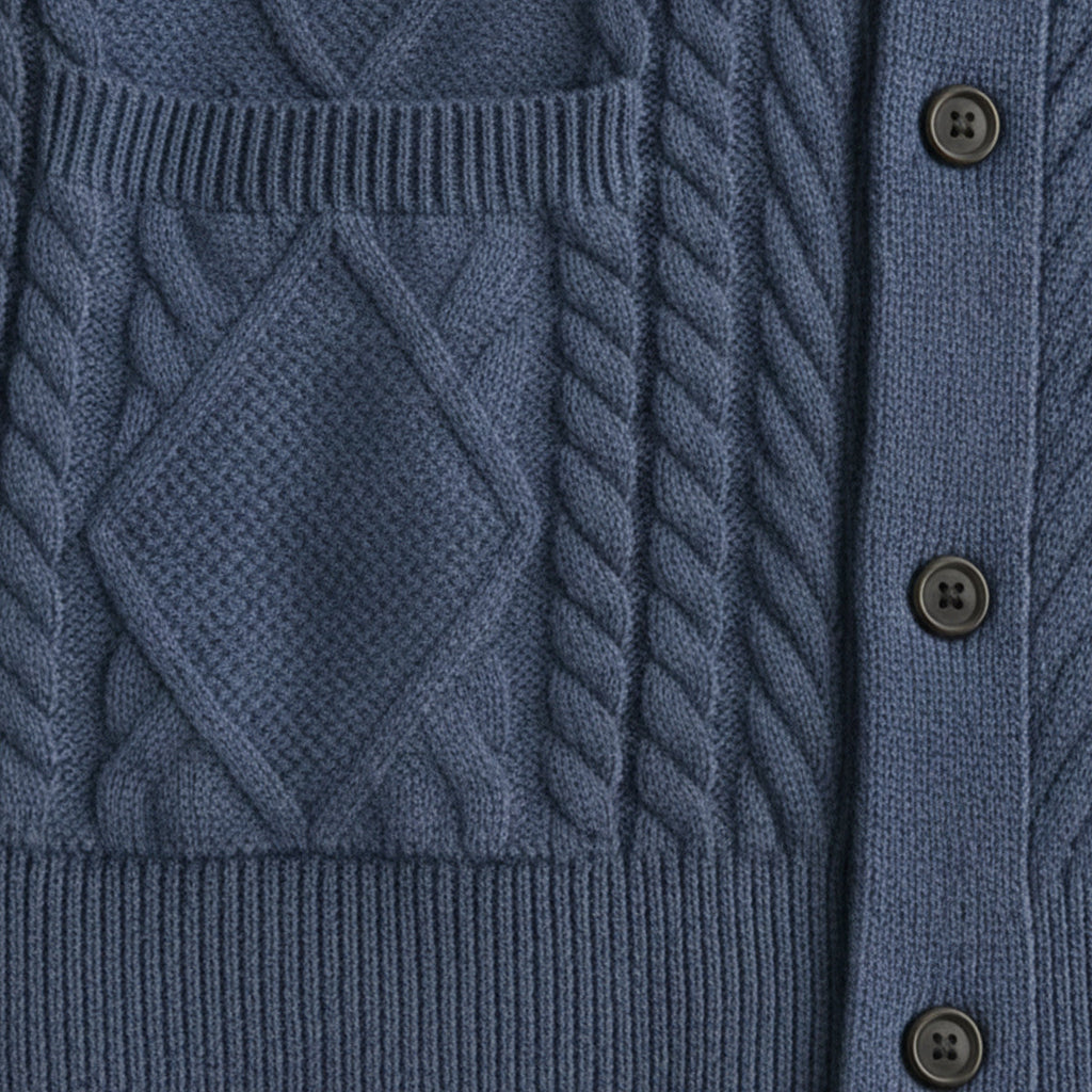 The Edinburgh Men’s Luxury Wool Button Cardigan