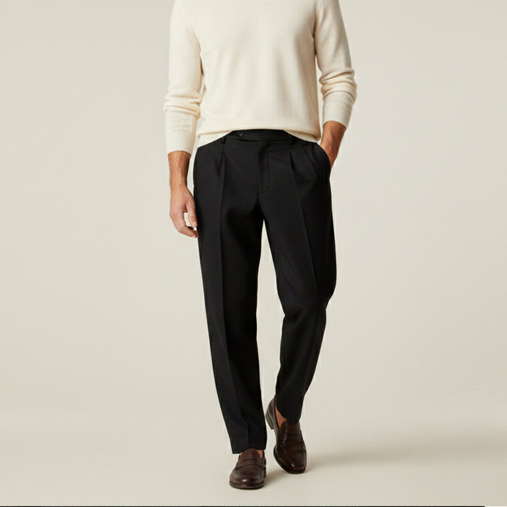 The Bologna Men’s Loose Fit Lightweight Linen Summer Pants
