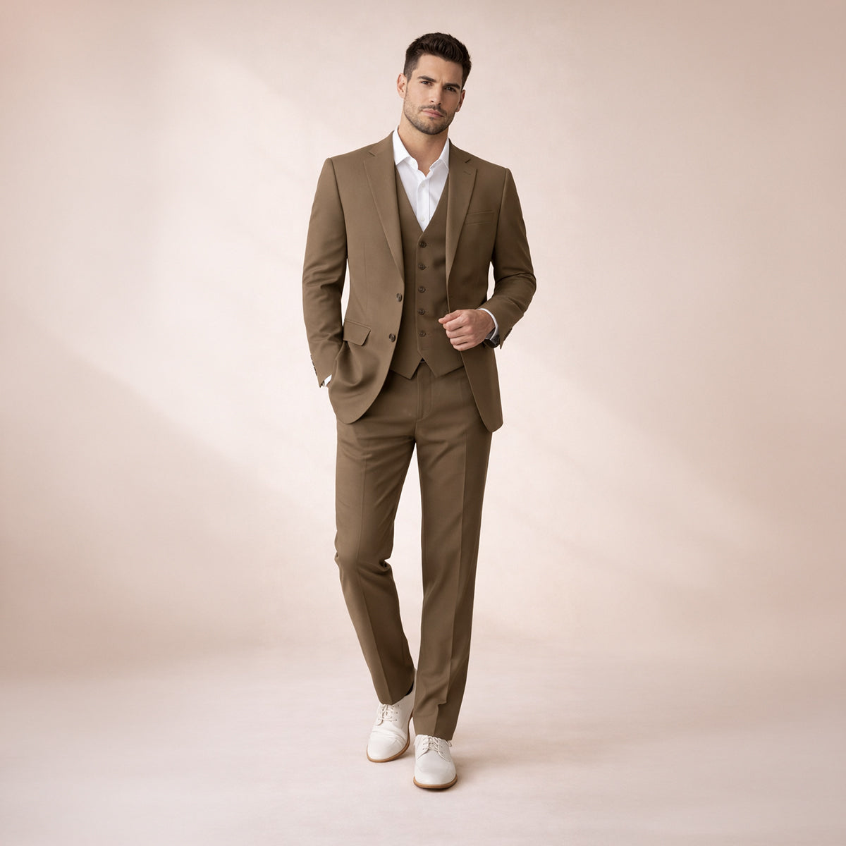 The Silverwood Men’s 3 Piece Slim Fit Suit – Elegant Blazer, Waistcoat & Pants Set