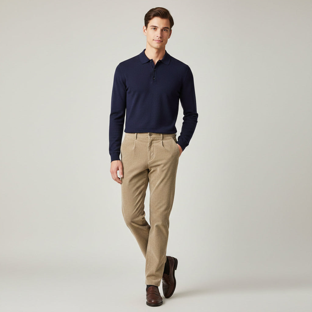 The Crestwood Lane Men’s Elastic Waist Corduroy Casual Pants
