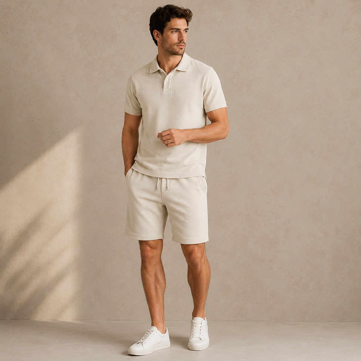 The Ashwood Creek Men’s Casual Co Ord Set –  Shirt & Shorts