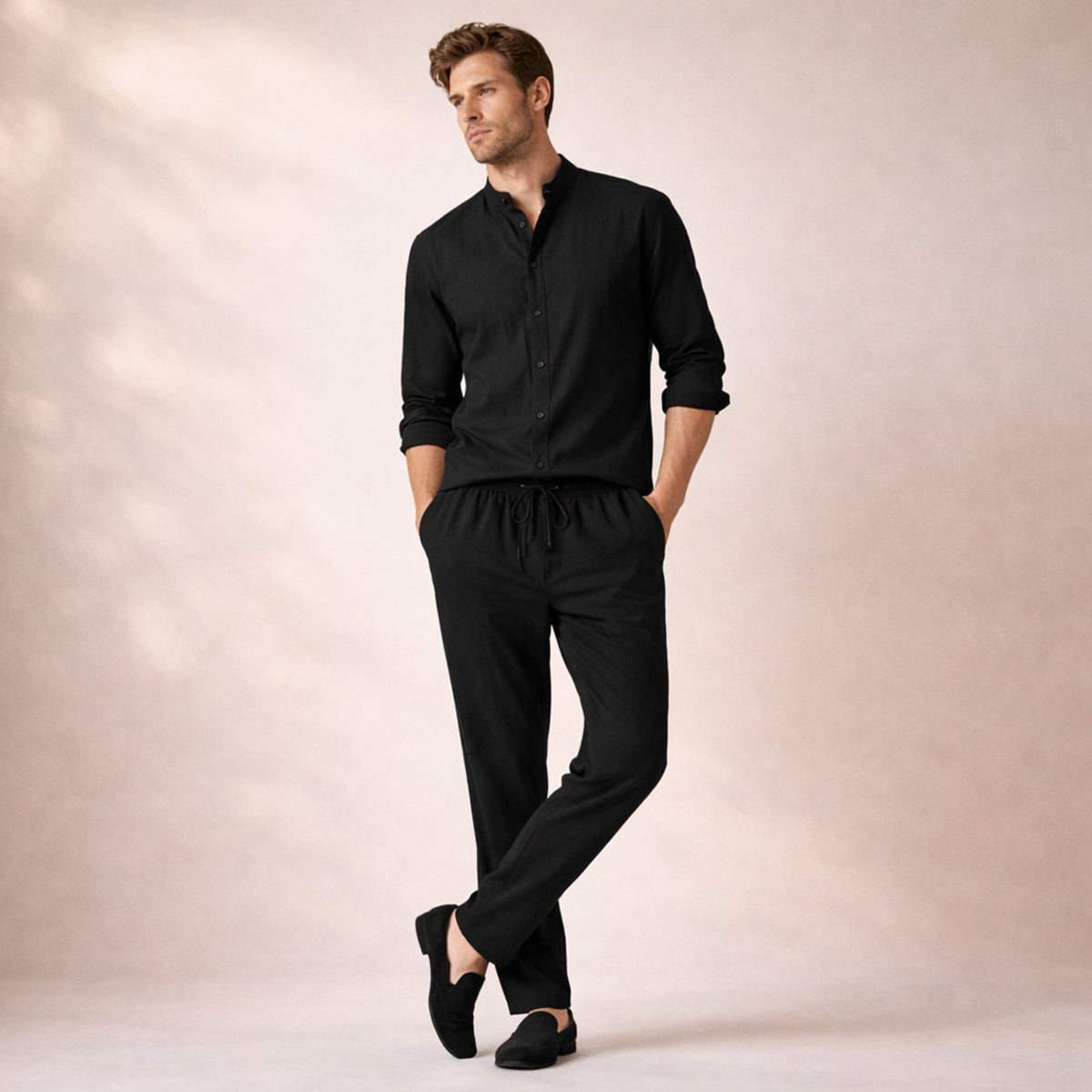 The Hampton  Men’s Summer Lightweight Set – Shirt & Pants