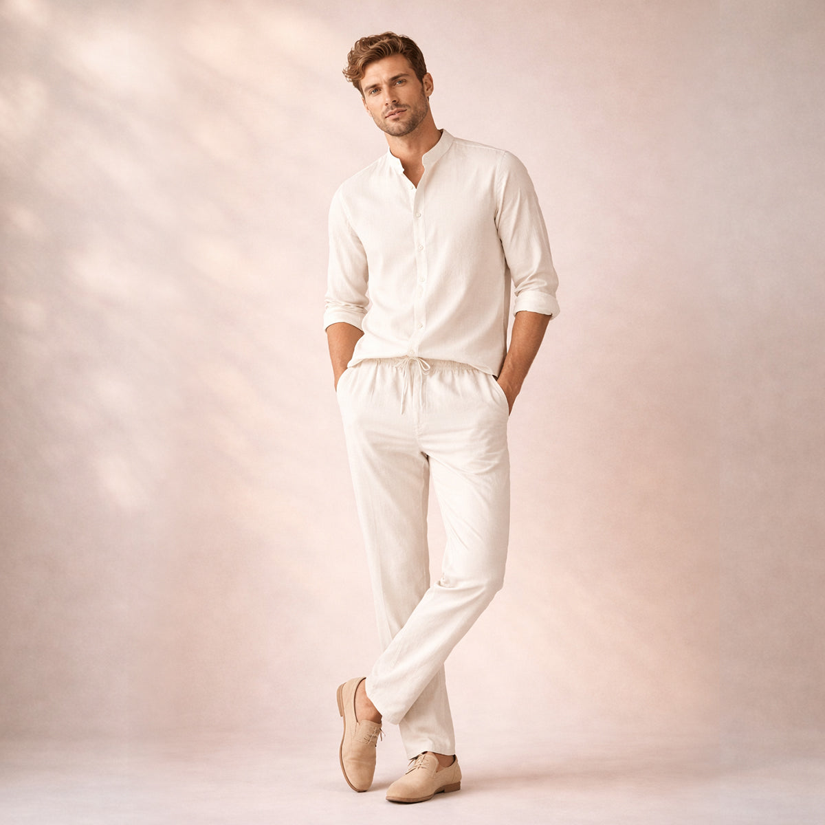 The Hampton  Men’s Summer Lightweight Set – Shirt & Pants